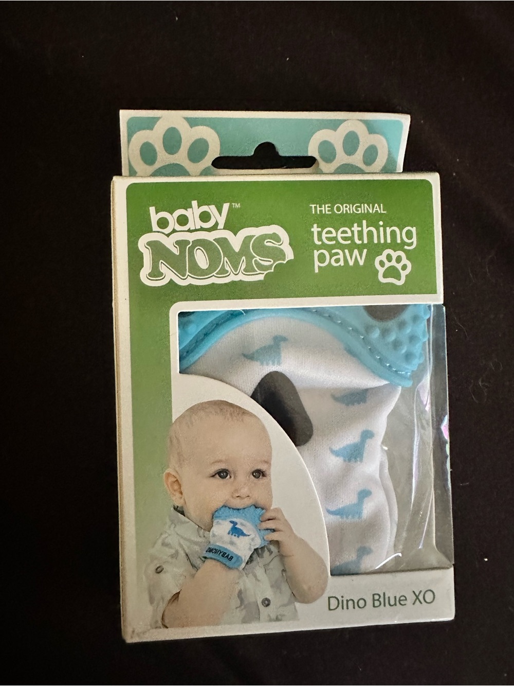Dino Blue Teething Paw - Blue